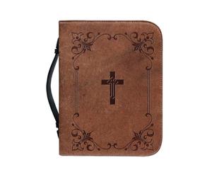 Biblica Classica - Bíbica Portatile Fùnda Manuale | Custodia protettiva per studio, stoccaggio di viaggio religioso, accessorio da chiesa, in materiale sintetico durevole per documenti,