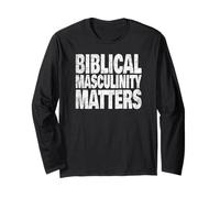 Biblica Cristiana Mascolinità Fede Valori del patrimonio forte Maglia a Manica