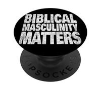 Biblica Cristiana Mascolinità Fede Valori del patrimonio forte PopSockets PopGrip Adesivo
