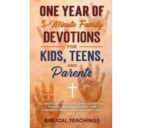 Biblical Teachi 12 Months of 5-Minute Family Devotions For Kids, Tee (Tascabile)