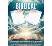 Biblical Word Search: Explore and learn biblical terms in an entertaining way with more than 80 pages!
