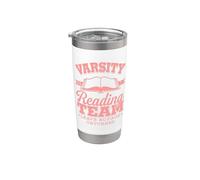 Bibliomania Varsity Reading Team Literate Book Nerd Bicchiere termico in acciaio inox doppia parete