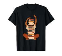 Bibliophile Letterary Book Stack Amante Bookworm Maglietta