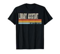 Biblioteca Assistente Settimana Retro Vintage Back To School Day Maglietta
