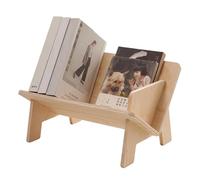 Biblioteca da ufficio, biblioteca per ufficio, organizzatore da tavolo per la casa, organizzatore da ufficio, supporto per riporre oggetti, espositore in legno, supporto naturale, espositore per libri