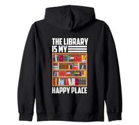 Biblioteca di lettura del libro Bibliotecario Bookaholic Leggi Lettore Insegna Felpa con Cappuccio