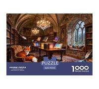 Biblioteca Magica Puzzle in Legno Impermeabile Puzzles Da 1000 Pezzi Per Adulti Colorati Puzzle Per Decorazioni Domestiche