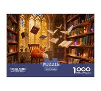 Biblioteca Magica Puzzle in Legno Impermeabile Puzzles Da 1000 Pezzi Per Adulti Impossibili Giochi Educativi