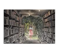 Biblioteca Natura Stampe su tela Naturopatia Formazione Letteratura Poster Wall Art Per La Casa 1 pezzi Decorazioni Senza Cornice 45,7 x 30,5 cm