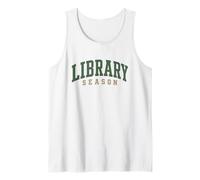 Biblioteca Stagione Libro Amante Estetica Varsity Graphic Canotta