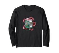 Bibliotecario dell'illustrazione dei Lettori Floreali librosi Maglia a Manica