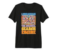 Bibliotecario Il Motore di Ricerca Originale Bibliotecario Amante dei Libri Maglietta Premium