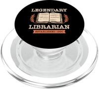 Bibliotecario leggendario fondato 1990 Biblioteca libro compleanno PopSockets PopGrip per MagSafe