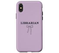 Bibliotecario scolastico, regalo per il giorno della biblioteca, apprezzamento degli insegnanti Custodia per iPhone X/XS