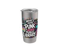 Biblioteche divertenti Cosa c'è di più punk della biblioteca pubblica Bicchiere termico in acciaio inox doppia parete