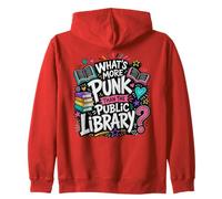 Biblioteche Divertenti Cosa c'è di più Punk della Biblioteca pubblica Felpa con Cappuccio