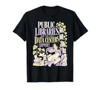 Biblioteche pubbliche Data Center Reader Librarian Maglietta