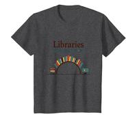Biblioteche: Rendere Possibile Google - Umorismo della Conoscenza Maglietta, Bambini, Grigio Scuro, 10 Anni