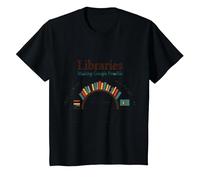 Biblioteche: Rendere Possibile Google - Umorismo della Conoscenza Maglietta, Bambini, Nero, 10 Anni