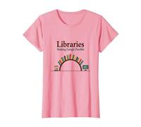 Biblioteche: Rendere Possibile Google - Umorismo della Conoscenza Maglietta, Donna, Rosa, XS