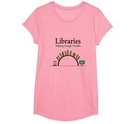 Biblioteche: Rendere Possibile Google - Umorismo della Conoscenza Maglietta, Ragazze, Rosa, L
