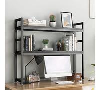 Bibliothèque De Bureau pour Bureau D'Ordinateur-Étagère De Comptoir Réglable, Support D'Organisation De Bibliothèque De Bureau, Support D'Imprimante De Bureau, Étagère De Rangement De Bureau