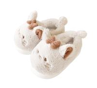 BIBOKAOKE Pantofole da donna con simpatici gatti, pantofole da donna, morbide, da donna, a piattaforma, invernali, calde, Stile Q02 Bianco, 37 EU