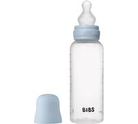 BIBS Anti-Colic Baby Bottle Silicone biberon anticolica con ciuccio in silicone Baby Blue 270 ml