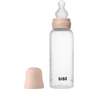 BIBS Anti-Colic Baby Bottle Silicone biberon anticolica con ciuccio in silicone Blush 270 ml
