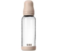 BIBS Baby Glass Bottle Silicone biberon anticolica con beccuccio in silicone Blush 1 pz