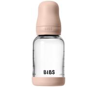 BIBS Baby Glass Bottle Silicone biberon anticolica con beccuccio in silicone Blush 1 pz