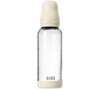 BIBS Baby Glass Bottle Silicone biberon anticolica con beccuccio in silicone Ivory 1 pz