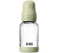 BIBS Baby Glass Bottle Silicone biberon anticolica con beccuccio in silicone Sage 120 ml
