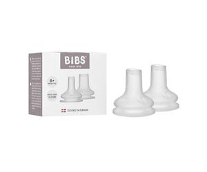 BIBS Beccuccio per l’allenamento - Confezione da 2 - Senza BPA, beccuccio in silicone morbido, ideale per la transizione dal biberon alla tazza, adatto a bambini da 6+ mesi