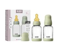 BIBS Biberon in vetro, 120 ml, 2-pack, Tettarella in lattice di gomma naturale, Sage