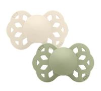 "Bibs - Ciuccio Infinity Anatomico Silicone Avorio/Salvia 6+ m Taglia 2 Confezione 2 Pezzi"
