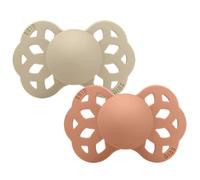 "Bibs - Ciuccio Infinity Anatomico Silicone Vaniglia/Pesca 0-6 m Taglia 1 Confezione 2 Pezzi"