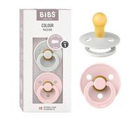 BIBS Colour Ciuccio, 0-6 mesi, confezione da 2, Haze/Blossom