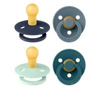BIBS Colour Ciuccio, 0-6 mesi, confezione da 4, Baby Boy Colours