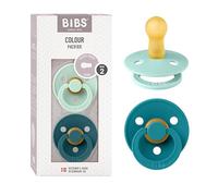 BIBS Colour Natural Rubber Size 2: 6+ months ciuccio Nordic Mint / Forest 2 pz