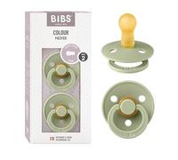 BIBS Colour Ciuccio, 6-18 mesi, confezione da 2, Sage/Sage