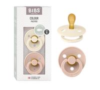 BIBS Colour Symmetrical, Set di 2 ciucci, succhietto senza BPA, Tettarella simme