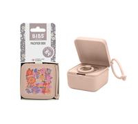 BIBS Liberty Contenitore per ciuccio con cordino. Supporto per ciuccio e contenitore per la sterilizzazione. Materiale approvato per uso alimentare 100% senza BPA - June Blossom Blush