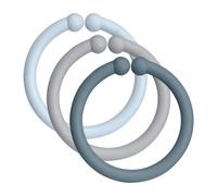 BIBS Loops confezione da 12. Privo di BPA. Idoneo all'uso alimentare, Misura unica, Cloud/Baby Blue/Petrol