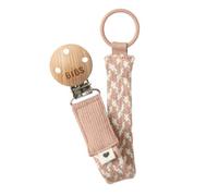 Bibs - Pacci Braid Clip Universale Per Ciuccio Rosa/Avorio