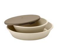 BIBS Set cena con piatto e ciotola per bimbi, prodotto in Danimarca, 100% materiale approvato per uso alimentare, lavabile in lavastoviglie. Prodotto in Danimarca. Vanilla/Heather