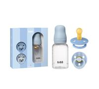 BIBS Set regalo neonato, 0-6 mesi, biberon & 2 ciucci, Baby Blue