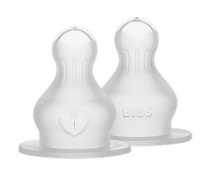 BIBS Silicone Bottle Nipple tettarella per biberon Medium Flow 2 pz