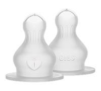 BIBS Silicone Bottle Nipple tettarella per biberon Slow Flow 2 pz