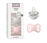 BIBS Supreme Ciuccio, 6-18 mesi, confezione da 2, Haze/Blossom